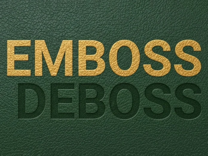 What is Embossing and Debossing?